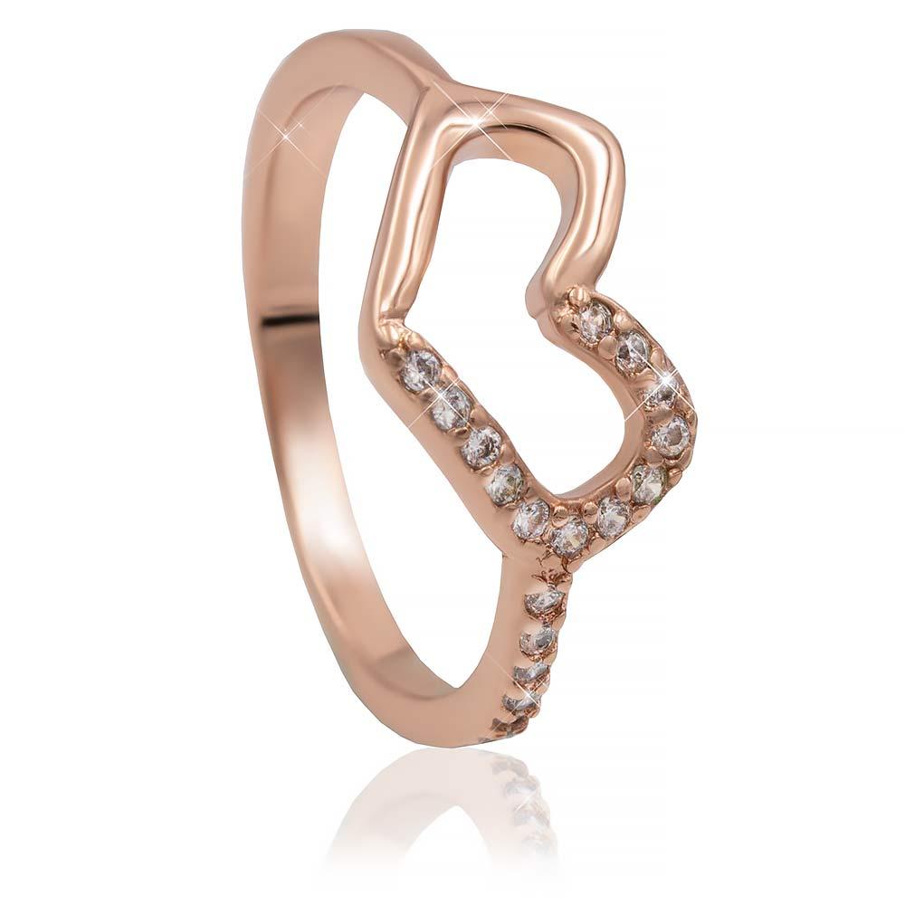 Кільце "Серце" Xuping (Медичне золото), фото 1