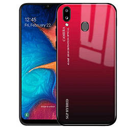 Чохол-бампер Primolux Gradient Glass для Samsung Galaxy A20 2019 (SM-A205) / A30 2019 (SM-A305) - Red