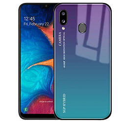 Чохол-бампер Primolux Gradient Glass для Samsung Galaxy A20 2019 (SM-A205) / A30 2019 (SM-A305) - Purple