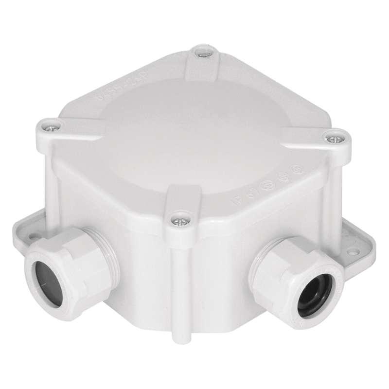 Коробка розподільна з клемником IP67 122x122x44.6 SEZ 6455-11PSV (накладна, 4 сальника PG16)