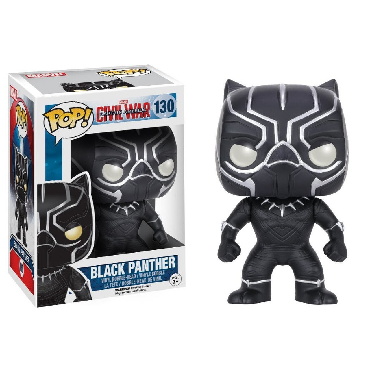 Фігурка Funko Pop Фанк Поп Капітан Америка Чорна Пантера Captain America Black Panther 10 см CA BP 130, фото 1