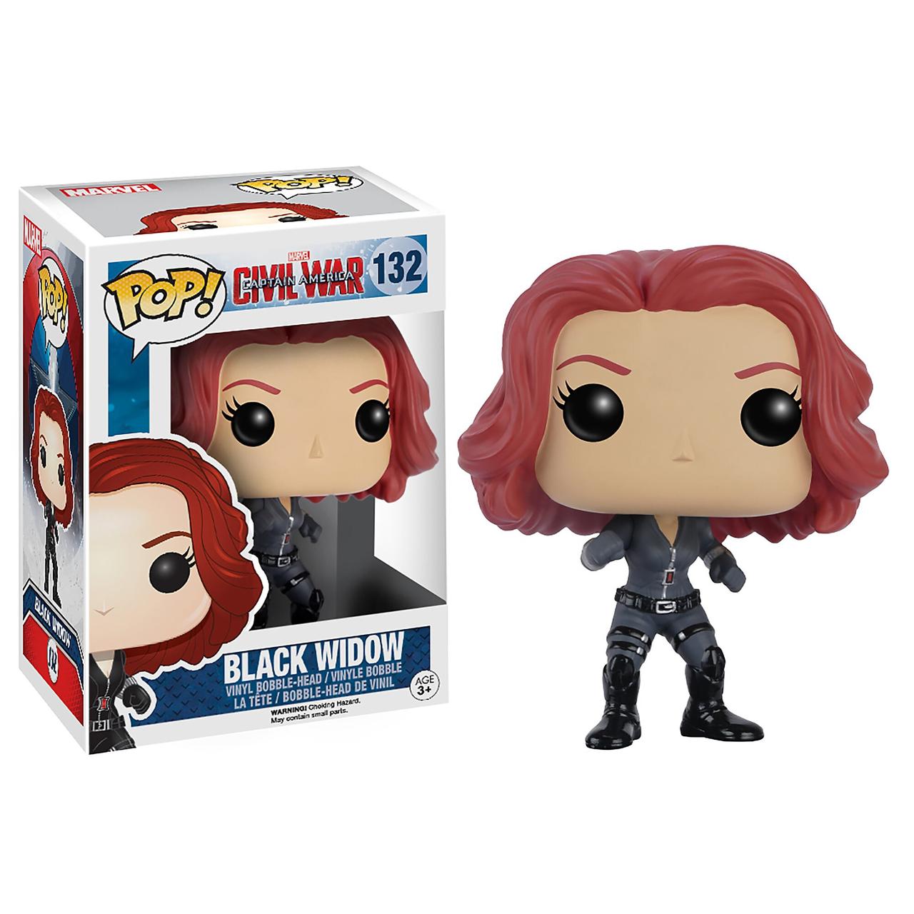 Фігурка Funko Pop Фанко Поп Капітан Америка Чорна вдова Captain America Black Widow 10 см CA BW 132, фото 1