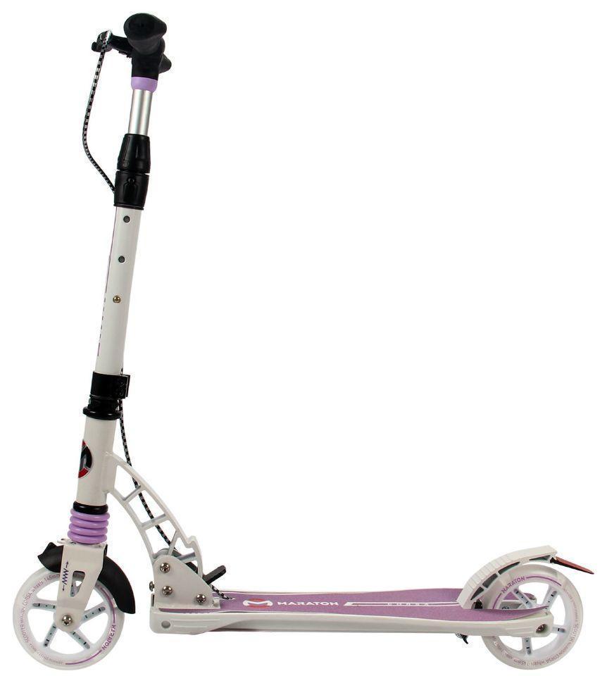 Самокат Maraton Corsa зі світними колесами для дітей від 5 років складаний двоколісний самокат