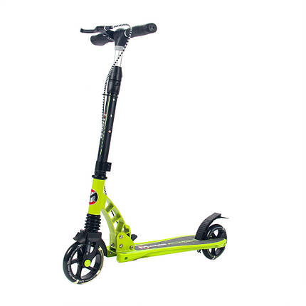 Самокат Maraton Corsa зі світними колесами для дітей від 5 років складаний двоколісний самокат, фото 2