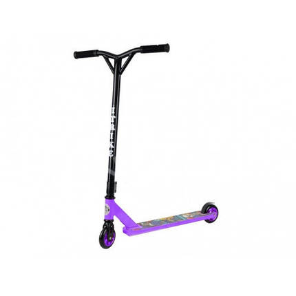 Самокат трюковий iTrike SR2-036-6-V фіолетовий алюміній і сталь ножний торомоз, фото 2