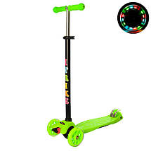 Самокат дитячий із підсвіткою коліс iTrike JR 3-003 різні кольори, фото 2