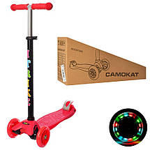 Самокат дитячий із підсвіткою коліс iTrike JR 3-003 різні кольори, фото 3