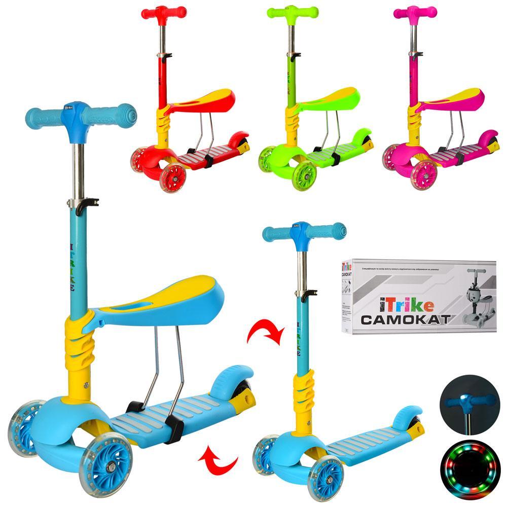 Самокат дитячий 3-колісний біговел iTrike JR 3-053-L від 1.5 року