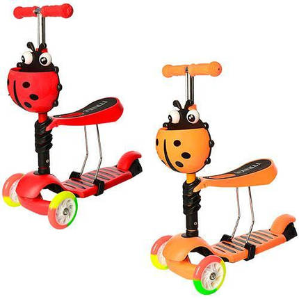 Самокат дитячий біговел 3 в 1 iTrike JR 3-054-H MAXI Сонечко, фото 1