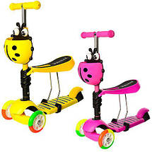 Самокат дитячий біговел 3 в 1 iTrike JR 3-054-H MAXI Сонечко, фото 4