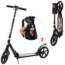 Самокат міський складаний iTrike 2-052 з амортизатором від 10 років, фото 2