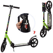 Самокат міський складаний iTrike 2-052 з амортизатором від 10 років, фото 3