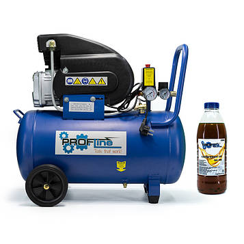 Компресор поршневий одноциліндровий 50 літра 1.5 кВт 196 л/хв Profline FDL-50-2HP