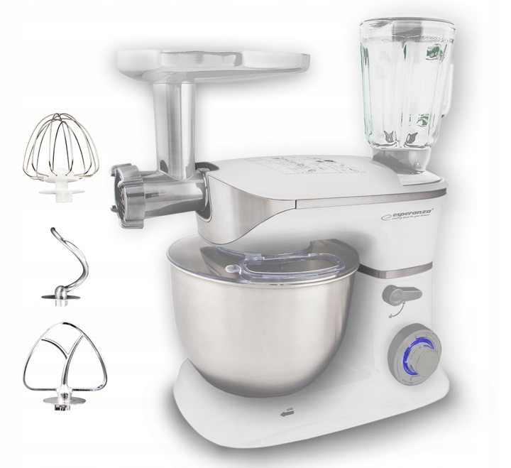 Кухонний комбайн Esperanza EKM025 Cooking Master 5L Планетарний Тестомес-М'ясорубка- Блендер