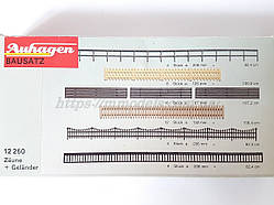 Auhagen 12260 комплект різних типів парканів для масштабу H0, 1/87