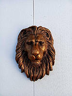 Голова льва на ворота 50*40 см материал POLYSTONE
