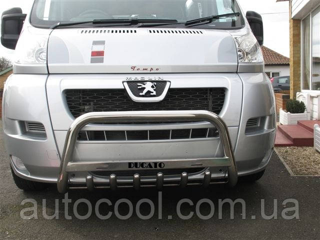 Захист переднього бампера (кенгурятник, бугель, дуга) Fiat Ducato 2006-2014