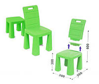Пластиковый стульчик для детей ТМ Doloni 2в1, стул-табурет