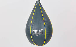 Груша пневматична Краплеподібна підвісна EVERLAST EV4215 (верх-PU, латекс. камера, d-14,5 см, l-27 см, сірий)