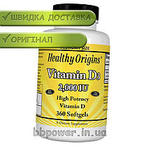 Вітамін Д3 Healthy Origins Vitamin D3 2000 IU 360 гел капс, фото 4