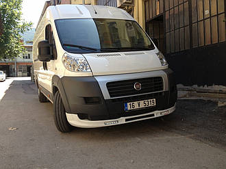 Накладка на передні бампери (губа) Fiat Ducato 2006-2014 г.