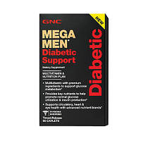 Витамины для мужчин GNC Mega Men Diabetic Support 90 капс для диабетиков
