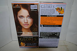 Фарба для волосся Gloris 3.65 (Темно-каштановий) Для 2 застосувань