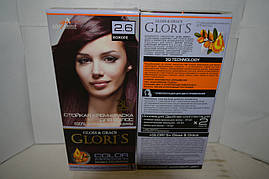 Фарба для волосся Gloris 2.6 (Божоле) Для 2 застосувань