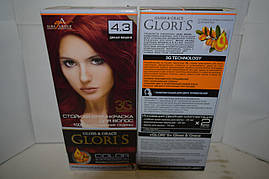 Фарба для волосся Gloris 4.3 (Дика вишня) Для 2 застосувань