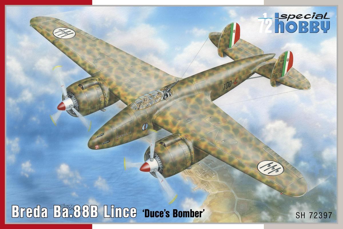 Breda Ba.88B Lince. Збірна модель військового літака. 1/72 SPECIAL HOBBY SH72397