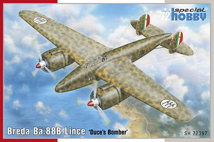 Breda Ba.88B Lince. Збірна модель військового літака. 1/72 SPECIAL HOBBY SH72397, фото 1
