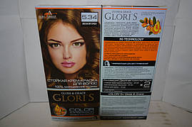 Фарба для волосся Gloris 5.34 (Лісовий горіх) Для 2 застосувань