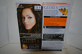 Фарба для волосся Gloris 3.1 (Крижаний шатен) Для 2 застосувань