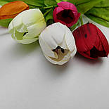 Штучний Тюльпан одинарний з серединою 40 см (50 шт в уп.), фото 2