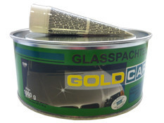 Шпаклівка автомобільна Gold Car GLASS скловолокно 1 кг