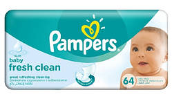 Pampers Fresh Clean вологі серветки, 64 шт.