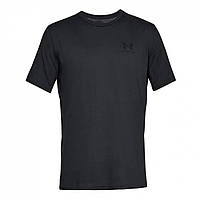 Футболка Under Armour Left Chest Logo Sleeve Black - Оригинал