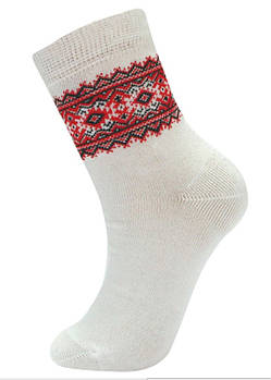 Шкарпетки дитячі демісезонні х/б Класік з вишиванкою, 18 розмір