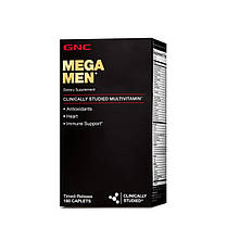 Вітаміни і мінерали для чоловіків GNC MEGA MEN 180 капс Мега мен, фото 3