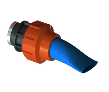 Муфта для шлангу Lay Flat 110х3" В, фото 1