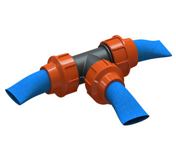 Трійник для шлангу Lay Flat 50, фото 1