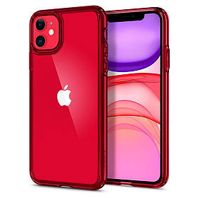 Чохол Spigen для iPhone 11 Hybrid Ultra, Red Crystal