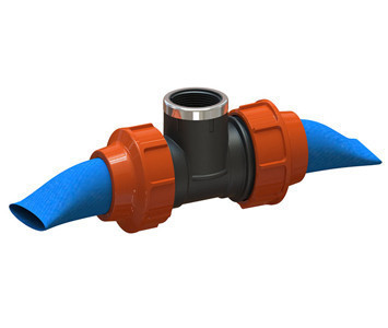 Трійник для шлангу Lay Flat 50х2"х50 В, фото 1