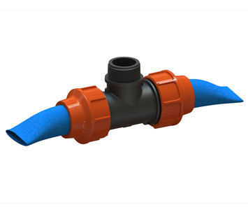 Трійник для шлангу Lay Flat 50х2"х50 Н, фото 1