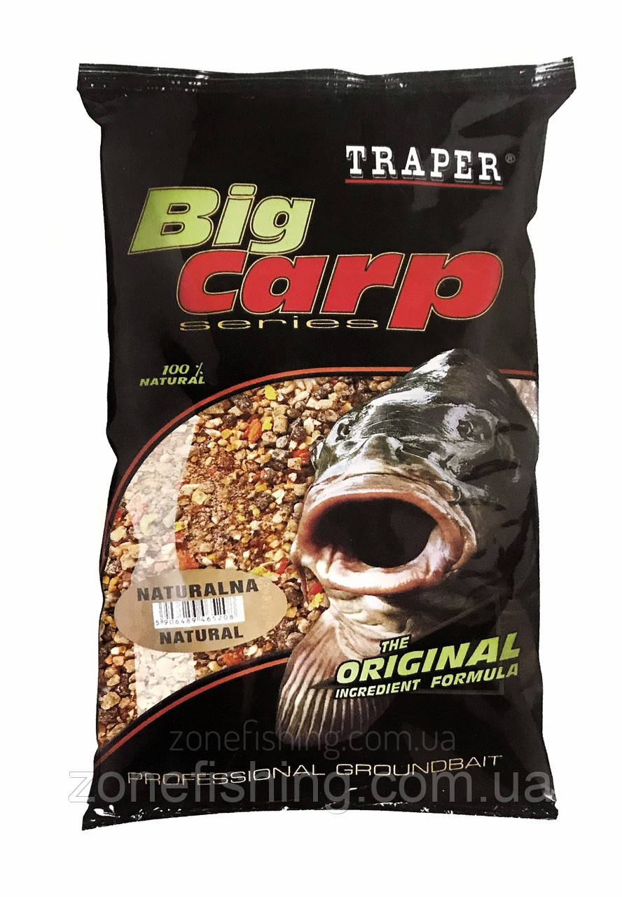 Прикормка Traper Big Carp Truskawka (Клубника) 1кг