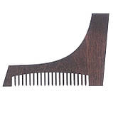 Гребінець дерев'яний "Модний", для оформлення бороди та вусів, фото 4