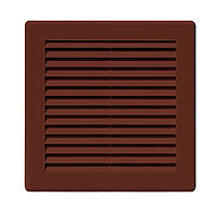Вентиляционная решетка АВ 200х200, коричневая