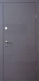Вхідні металеві двері квартирні Магда 121/ 2 венге сірий горизонт