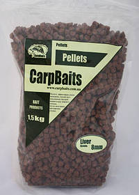 Пелети Carp Baits запилені "Печінка" 8мм 1,5 кг