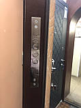 Двері вхідні квартирні металеві Магда 604/2 дуб пісочний-дуб бурштиновий комбінований, фото 9